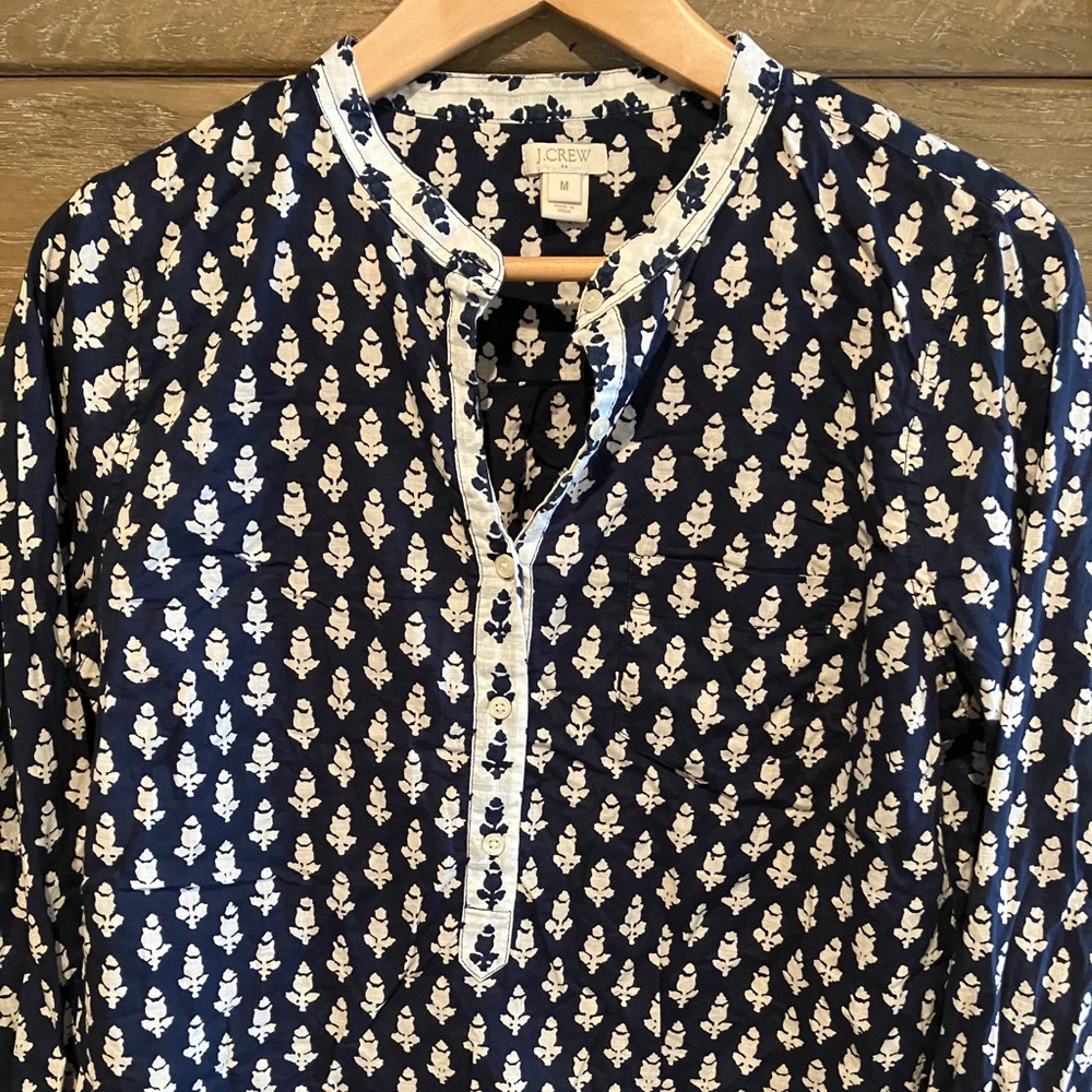 J Crew LS Tunic Shirt